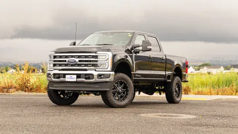 Ford F-250 lift kit shown in a real-world setting