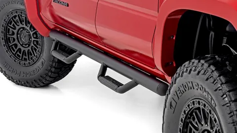Toyota Tacoma running boards shown in a real-world setting