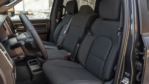 RAM 1500 seat covers shown in a real-world setting