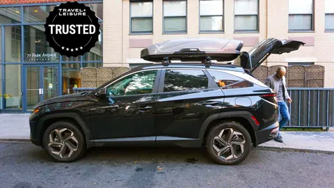 Car (general) roof rack shown in a real-world setting
