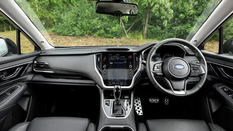 Subaru Outback seat covers shown in a real-world setting