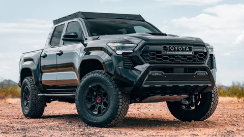 Toyota Tacoma lift kit shown in a real-world setting