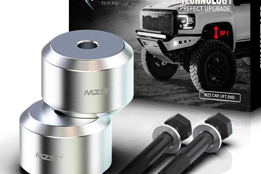 MZS 3 inch aluminum front coil spring spacer leveling kit for the Ford F-250 Super Duty